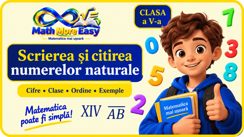 Scrierea și citirea numerelor naturale – lecție de matematică pentru clasa a V-a