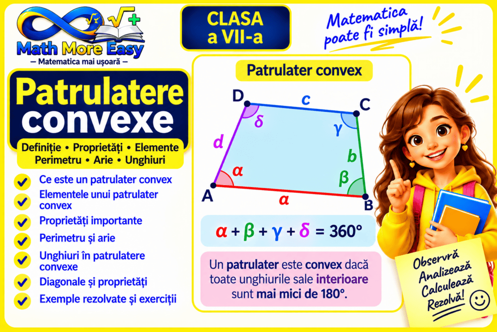 Patrulatere convexe pentru clasa a VII-a